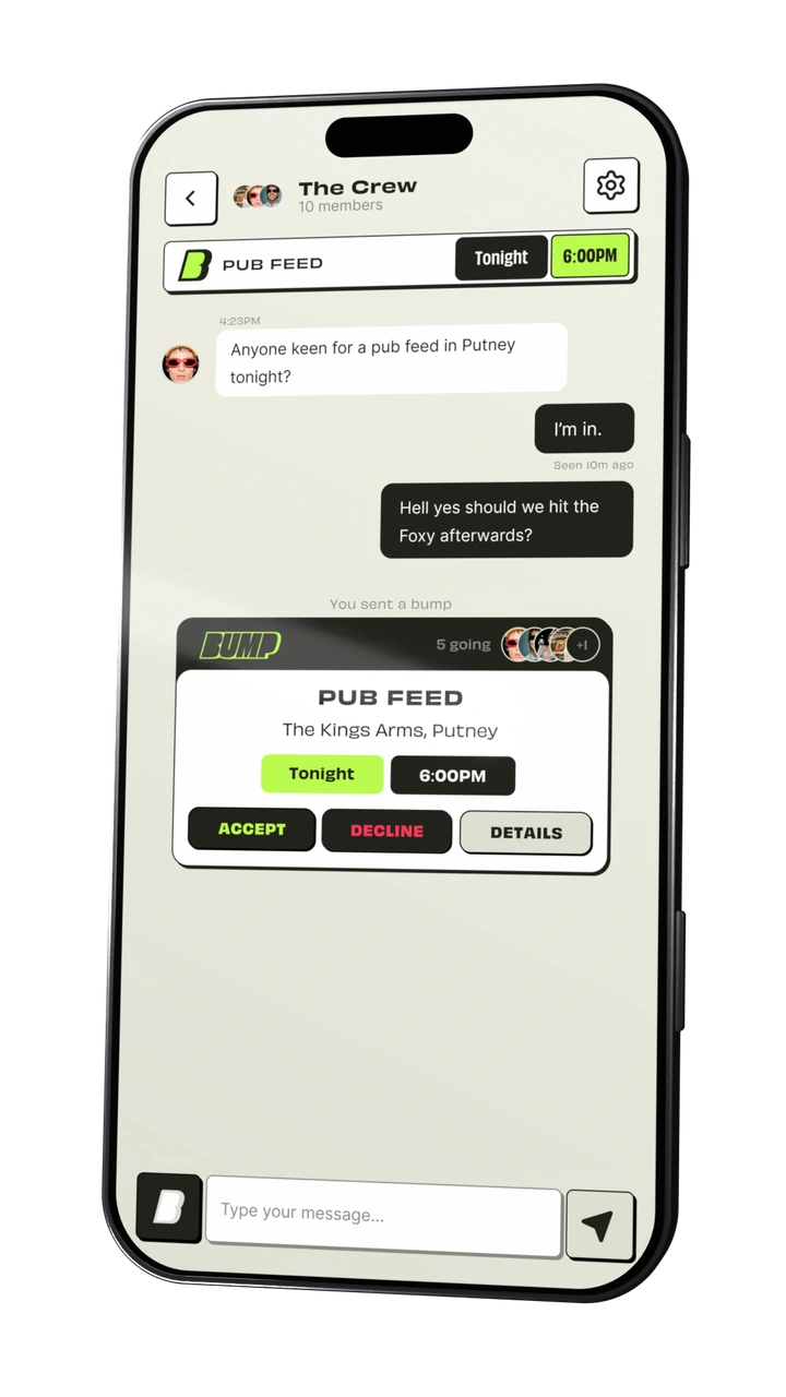 Bump app: Who’s in